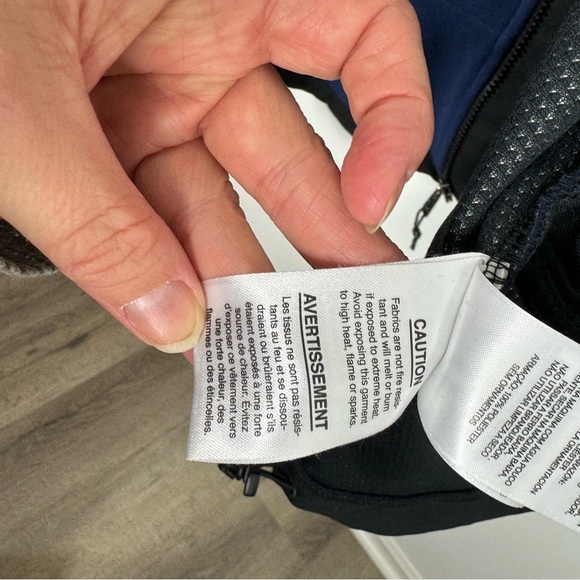 Mountain Hardwear Blue Fleece Jacket Windstopper Mens Size Medium Zip Up Navy - Picture 9 of 11